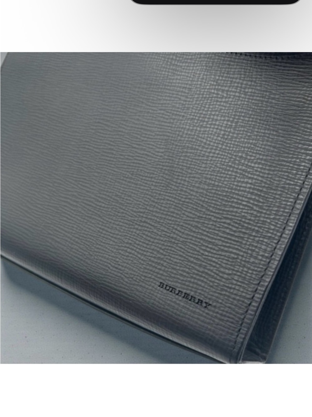CoA Burberry Vintage Black Leather Clutch Bag - Picture 4 of 8